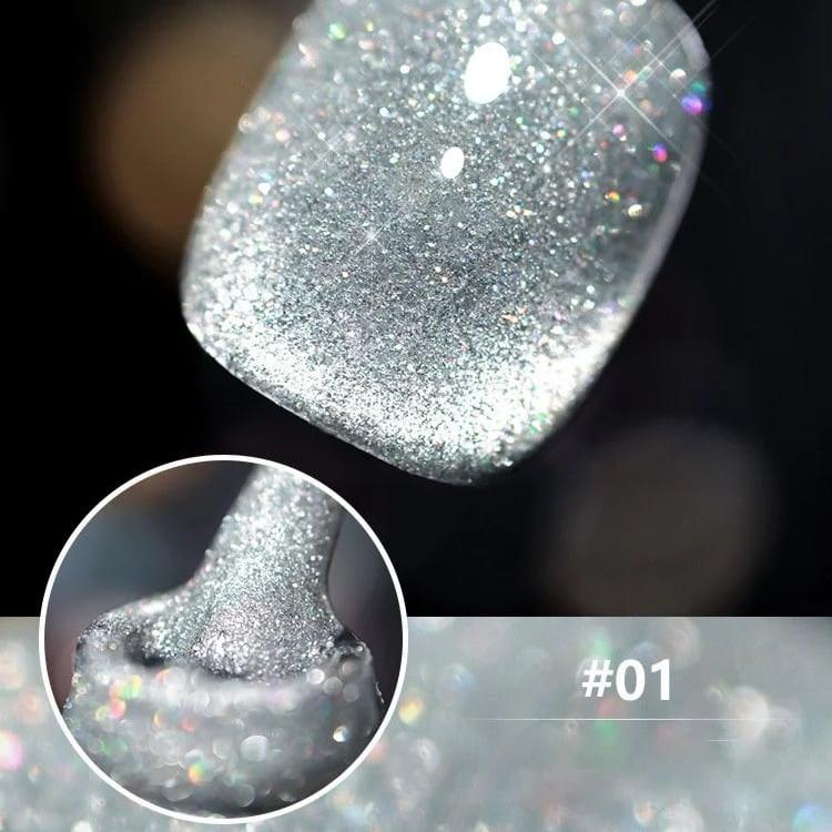 Laser Diamond Nail Polish Kit: Intense shine and glamorous sparkle