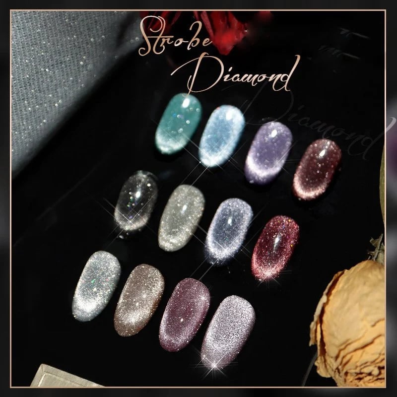 Laser Diamond Nail Polish Kit: Intense shine and glamorous sparkle