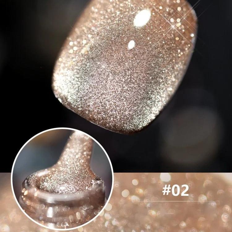 Laser Diamond Nail Polish Kit: Intense shine and glamorous sparkle