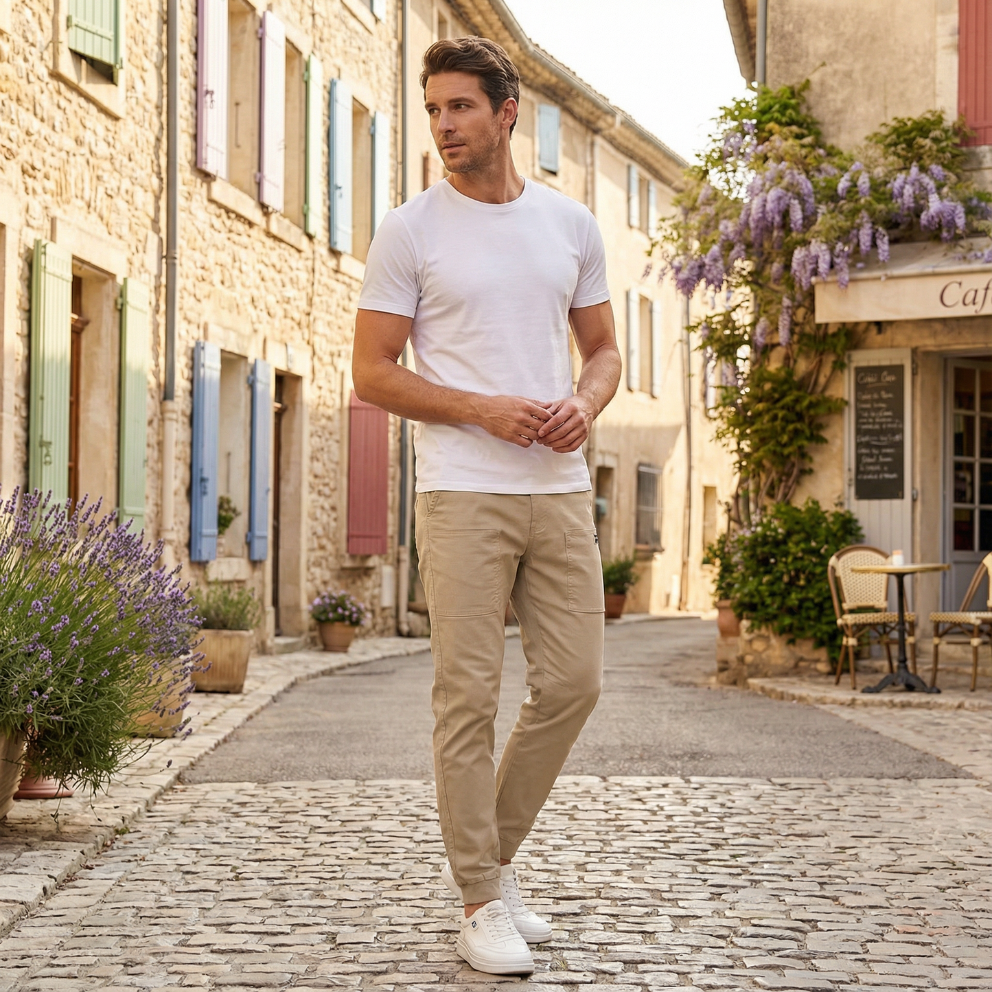 Bequeme und funktionale Cargo-Hose mit mehreren Taschen 