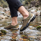 Orthopedic hiking shoes with quick-dry feature