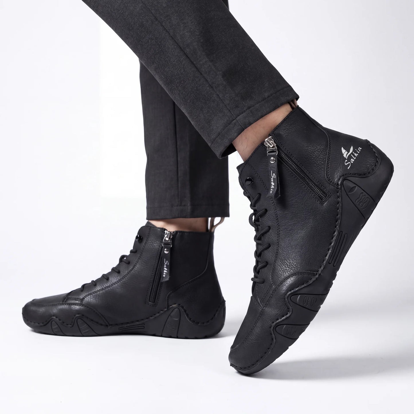 VogSalkin - Zapatos con cremallera express resistentes y duraderos 